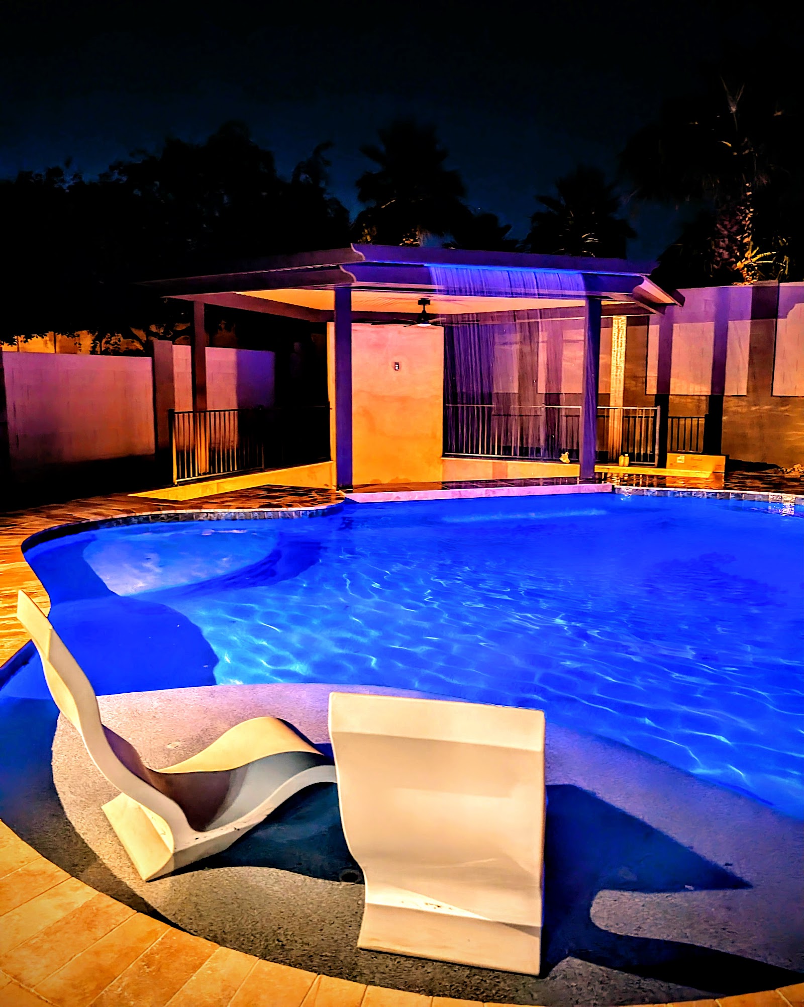Pool Renovation with New Finish and Lighting